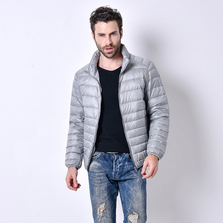 Cass beauty Lightweight down jacket with slim collar