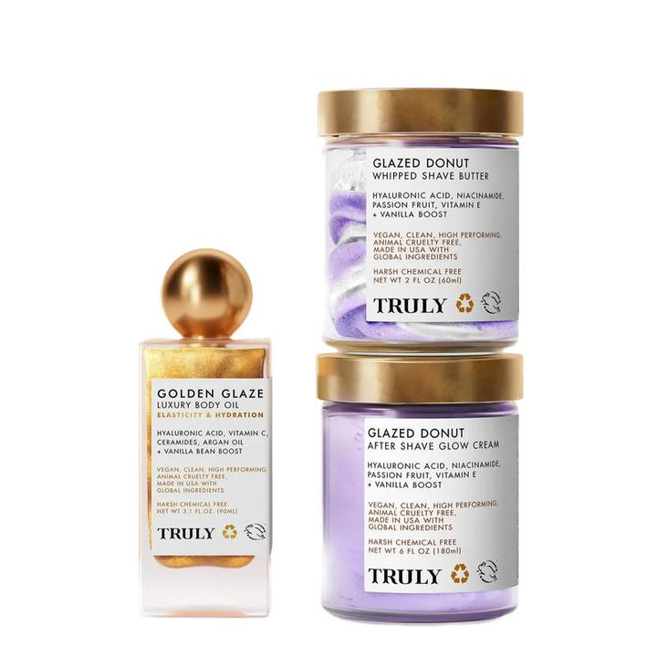 Golden Glaze Body Oil &amp; Shaving Goodies Bundle