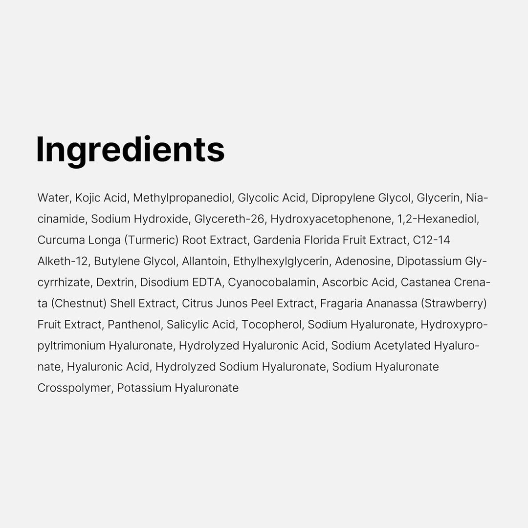 Kojic Turmeric Brightening Toner Pads