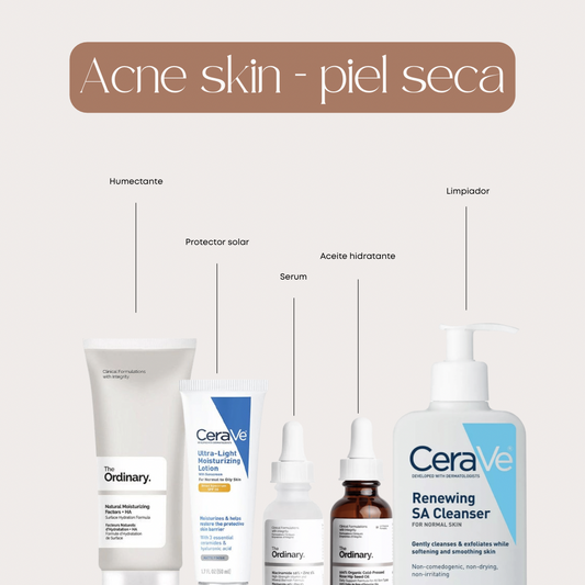 Acne skin - piel seca
